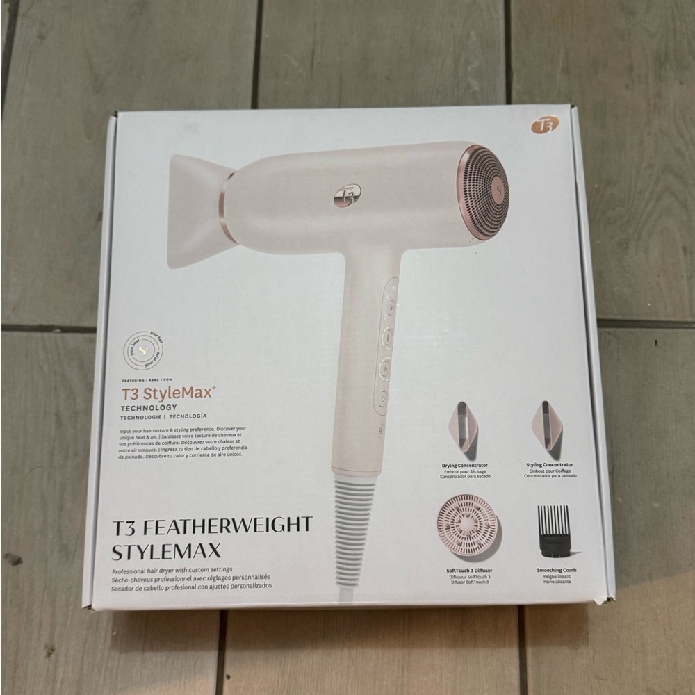 T3 Blush Hair Dryer with Styling Tools